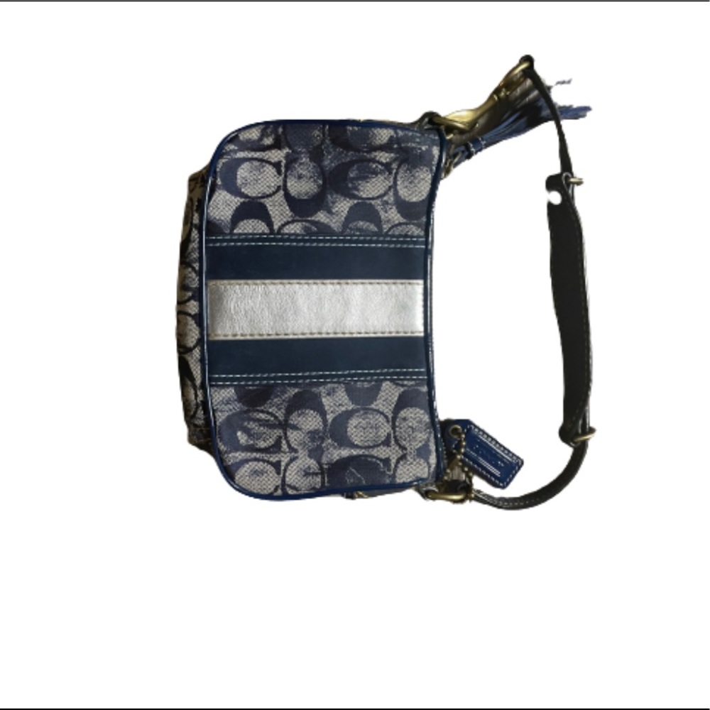 NEW coach bag, used once, denim color, small